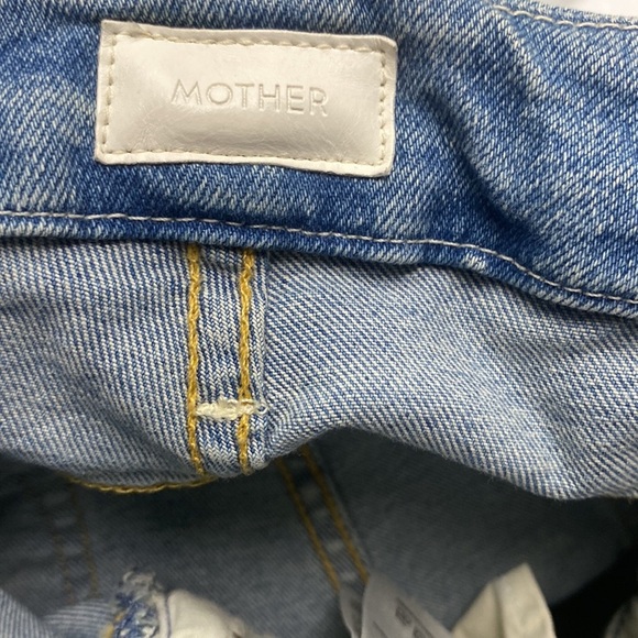 MOTHER THE LOOKER ANKLE FRAY IN WASH READY TO ROLL MID RISE SKINNY JEANS STRETCH - Picture 13 of 13